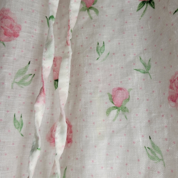 Sleeper Marquise 100% linen dress in roses, sz xs - Picture 13 of 13